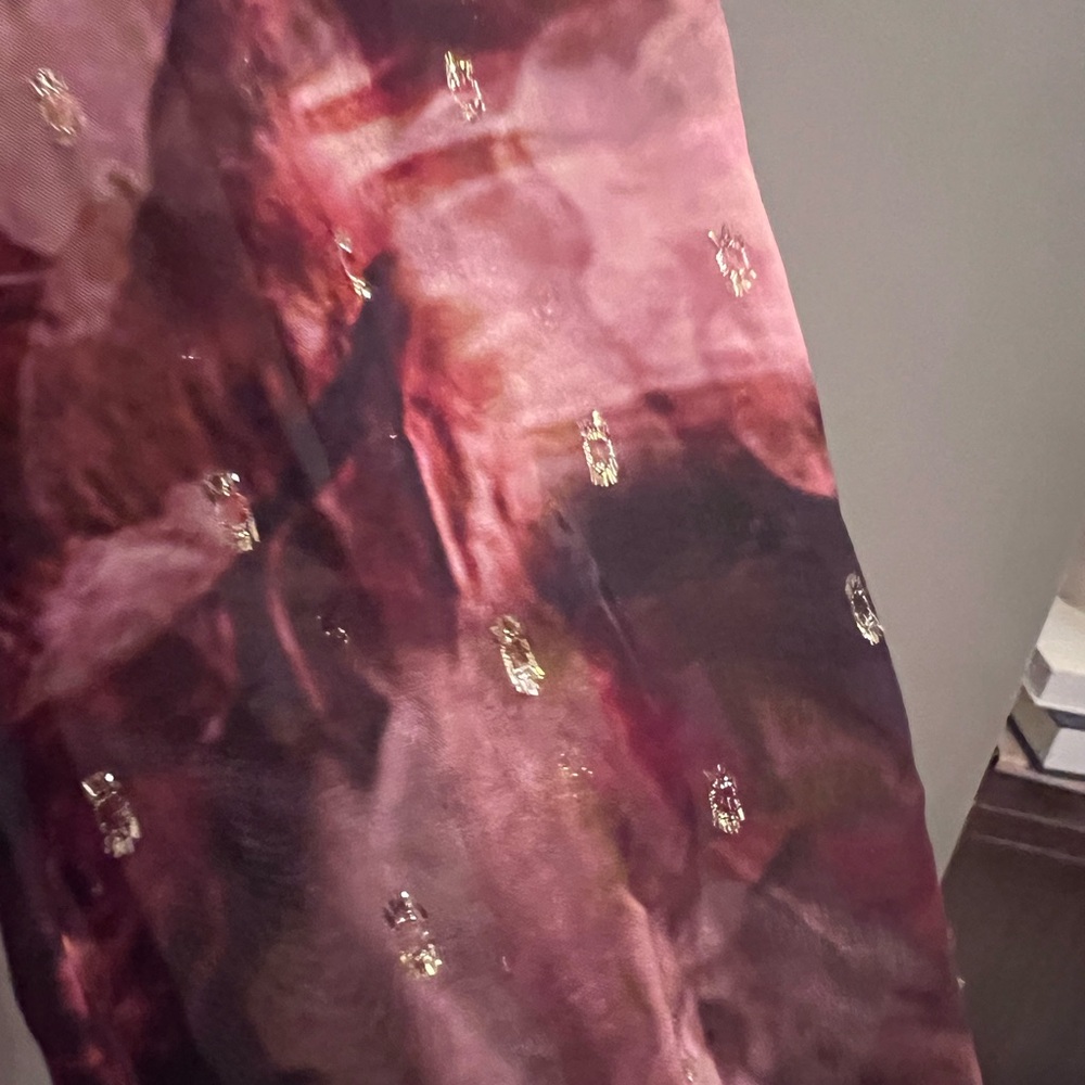 NEW Soft Surroundings Rina Silk Floral Maxi Dress Size 10P Retail $250 NWT - Picture 8 of 9